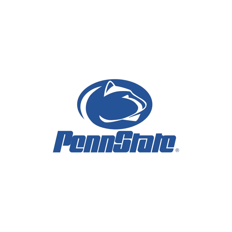 Penn State Nittany Lions Athletic Logo in Blue and White Coffee Mug