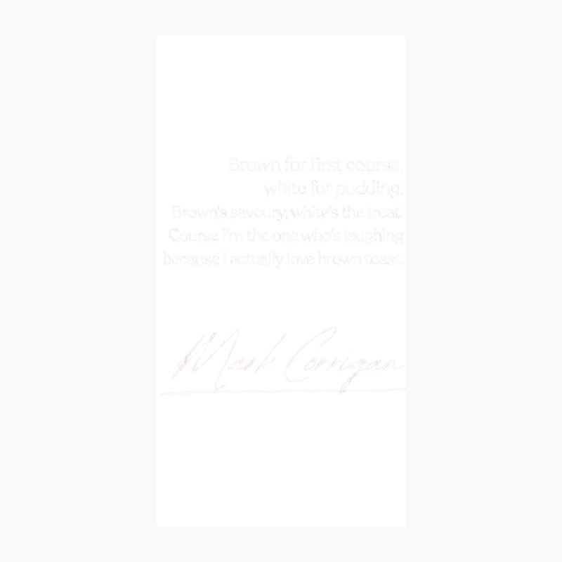 Brown Toast  Mark Corrigan Peep Show Quote iPhone Case