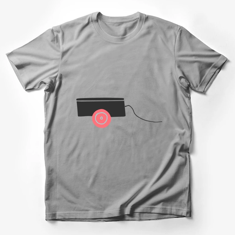 Charrette à roulettes noir et rouge Homme T-Shirt