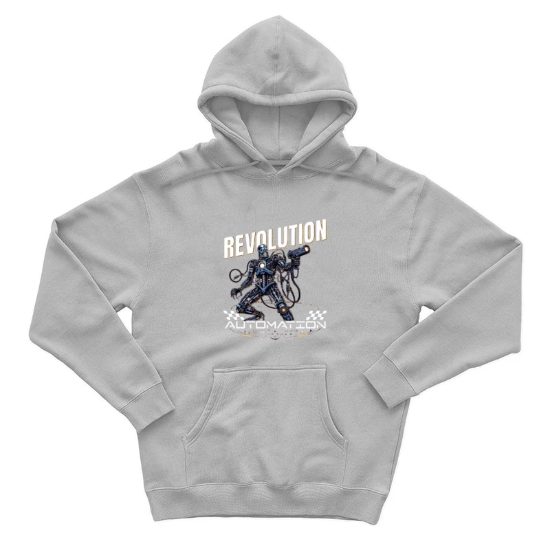 Combat Robot Revolution Sci-Fi Art Male Pullover Hoodie