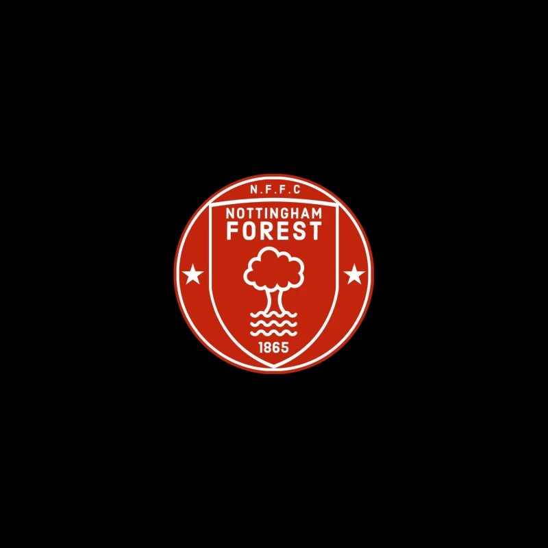 Nottingham Forest Retro Badge Desk Mat