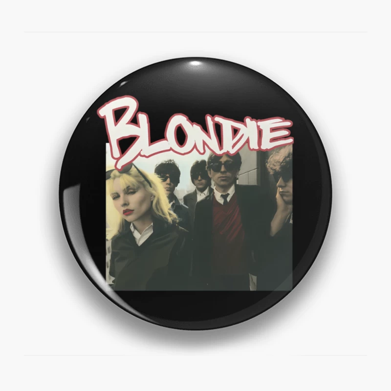 Vintage Blondie Band Album Cover from the 1970s New Wave Era Pin