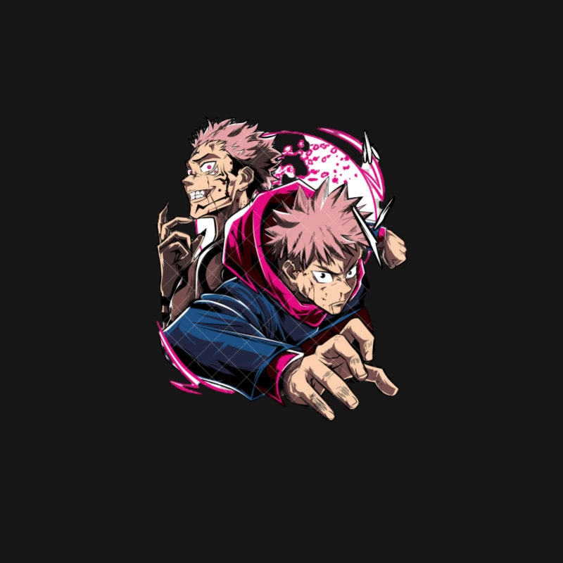 Anime-Kampf mit Charakter-Paar Damen Langarm T-Shirt
