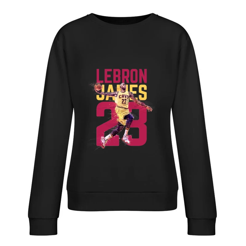 Basketballkunst: Spektakulärer Dunk Damen Pullover Sweatshirt
