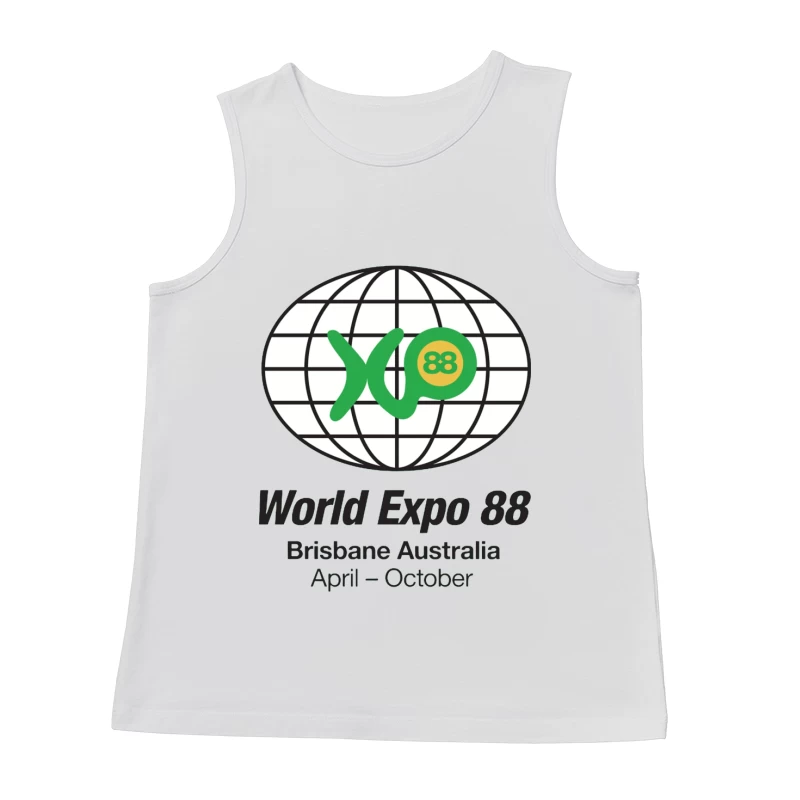 World Expo 88 Brisbane Australia Logo Male Tank Top