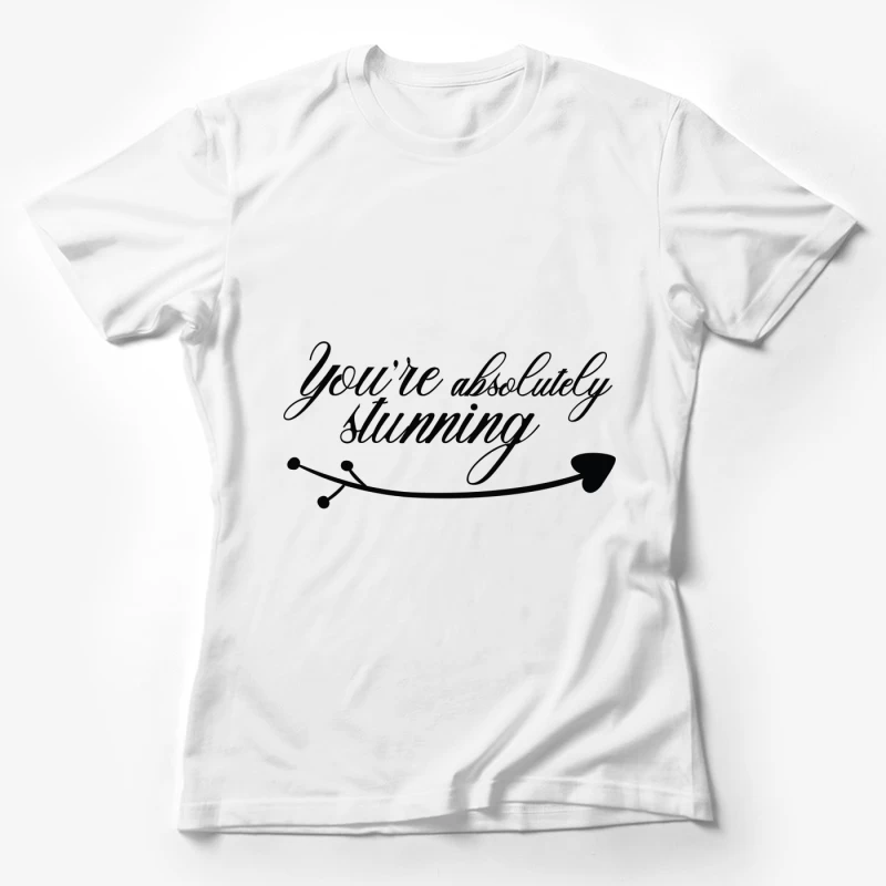 Texte inspirant avec flèche Femme T-Shirt