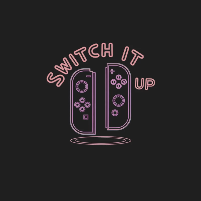Pink Neon Nintendo Switch Controller Minimalist Design Male Tank Top