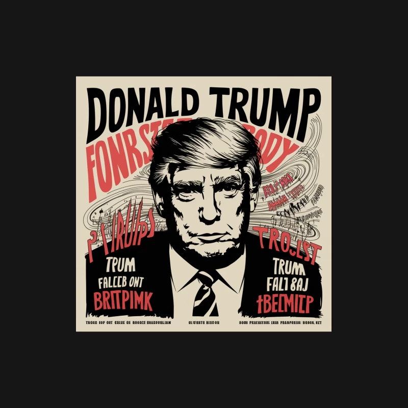Vintage Style Political Propaganda Poster with Typography Design Female Long Sleeve T-Shirt