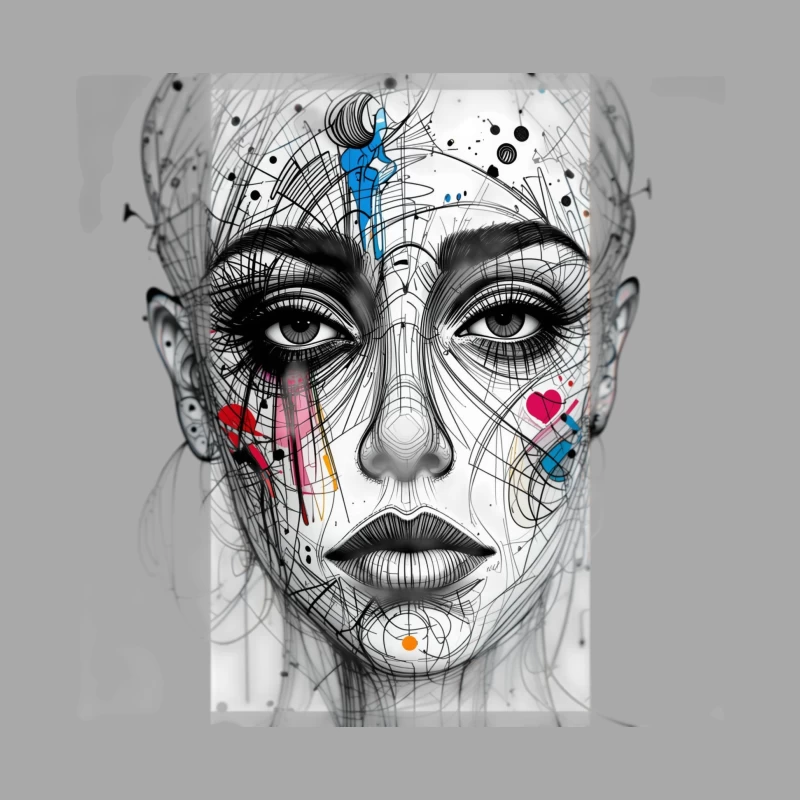 Abstract girl statue Male Pullover Hoodie