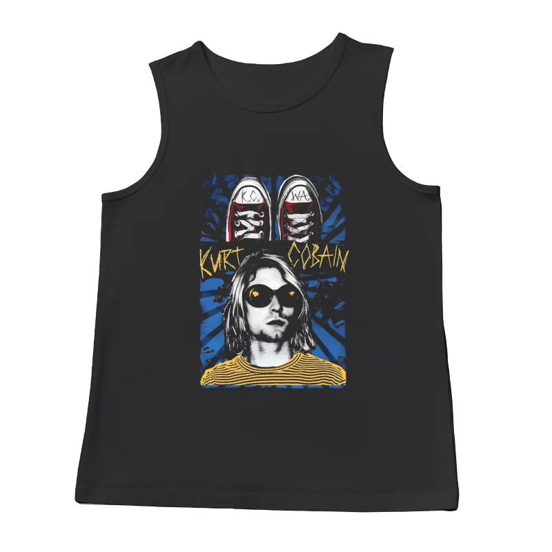 Kurt Cobain Retro Male Tank Top