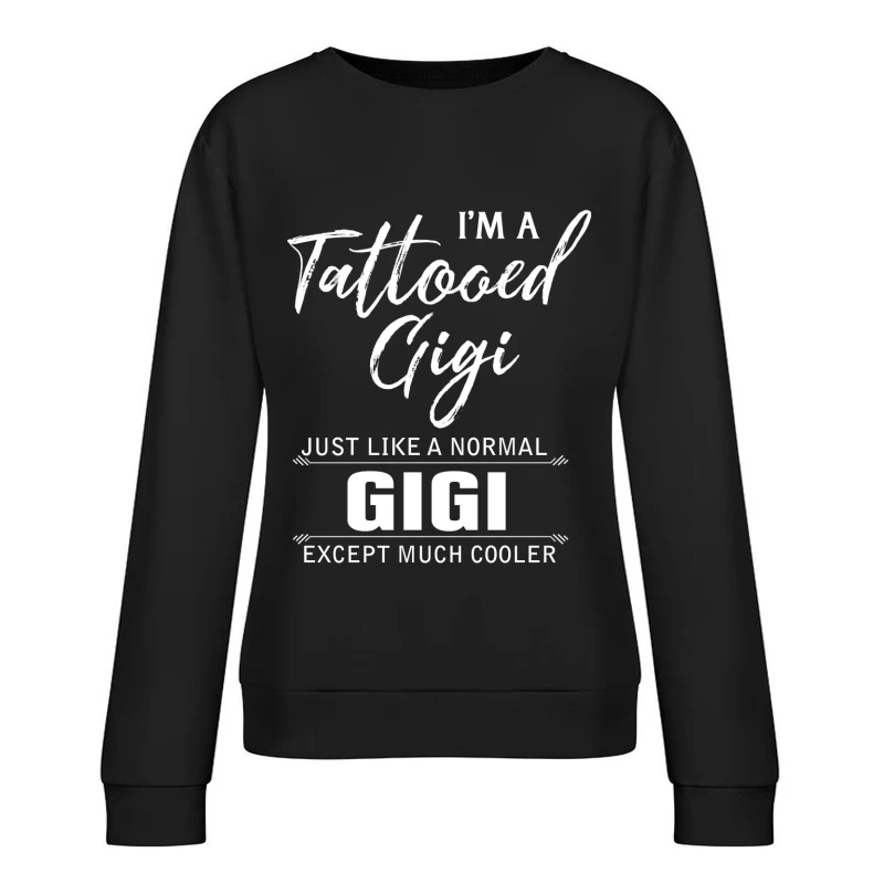T-shirt Gigi tatouée Femme Sweat-shirt à enfiler