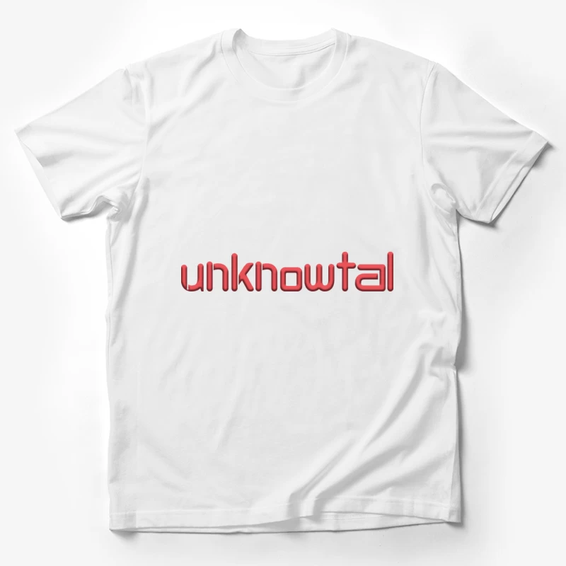 Roten Text im 3D-Stil Herren T-Shirt