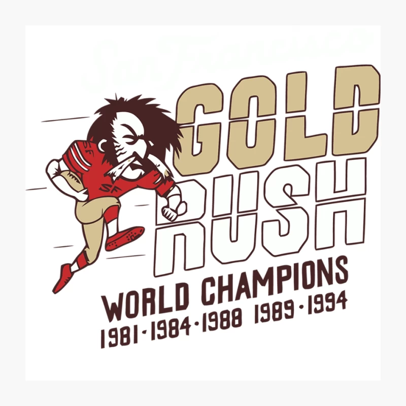 San Francisco 49ers Gold Rush: Celebrating World Championships Pin