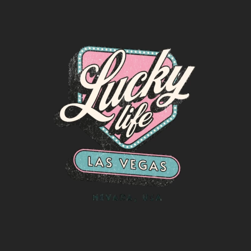 Glückliches Leben in Las Vegas Herren Pullover Sweatshirt