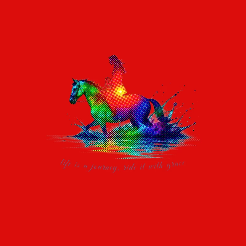 Colorful Journey of Riding with Grace Male Tank Top
