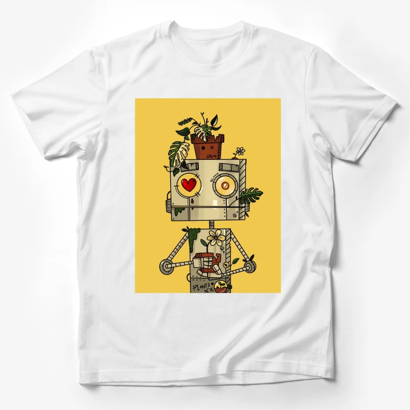 Robokite Botanical Potted Plants Male T-Shirt