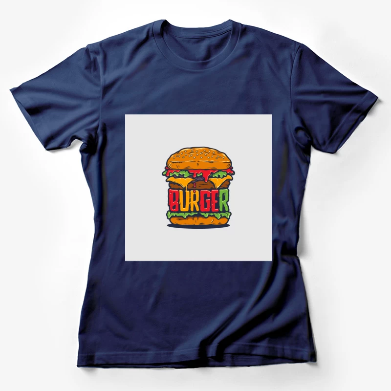 Illustration de burger coloré Femme T-Shirt