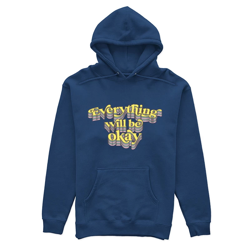 Optimistische Botschaft in Pastellfarben Damen Pullover Hoodie