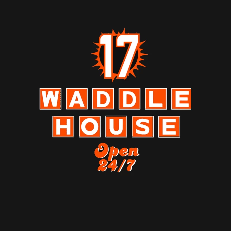 Waddle House 24/7 Restaurant Logo Design Female T-Shirt