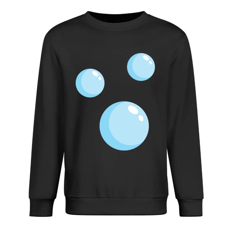 Bulles Bleues Légères Homme Sweat-shirt à enfiler