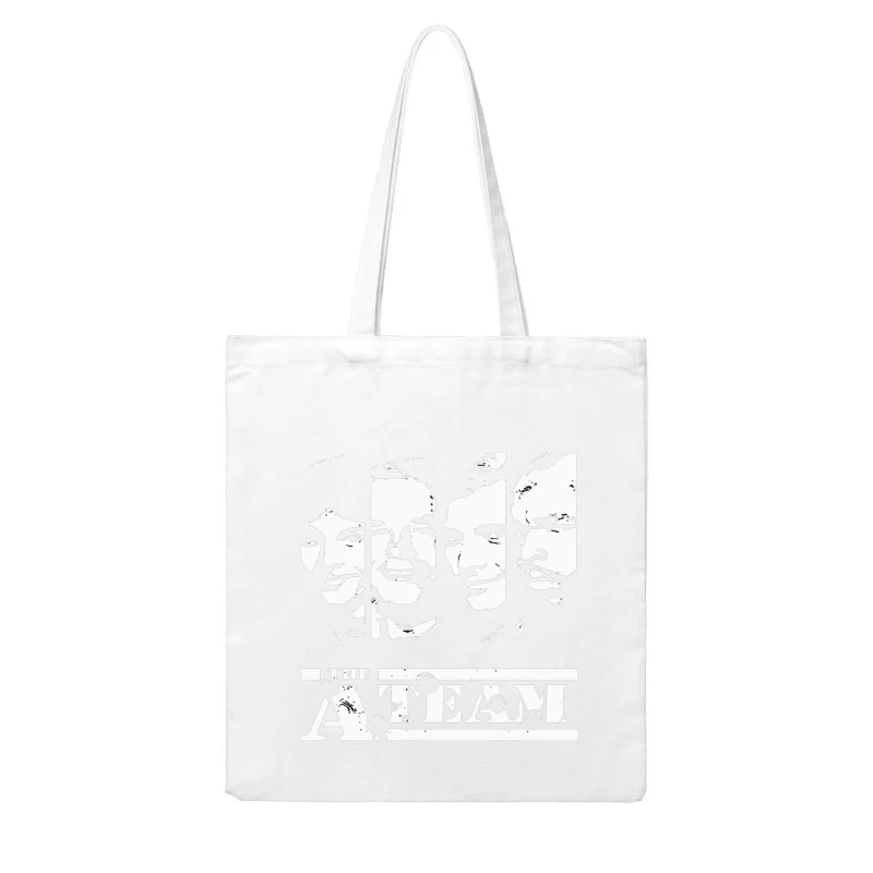 Minimalist Line Drawing of Multiple Faces Cotton Tote Bag