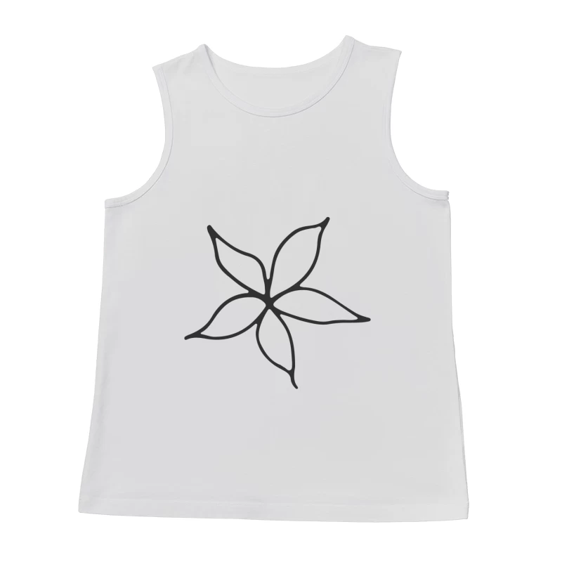 Illustration de fleur stylisée Homme Débardeur