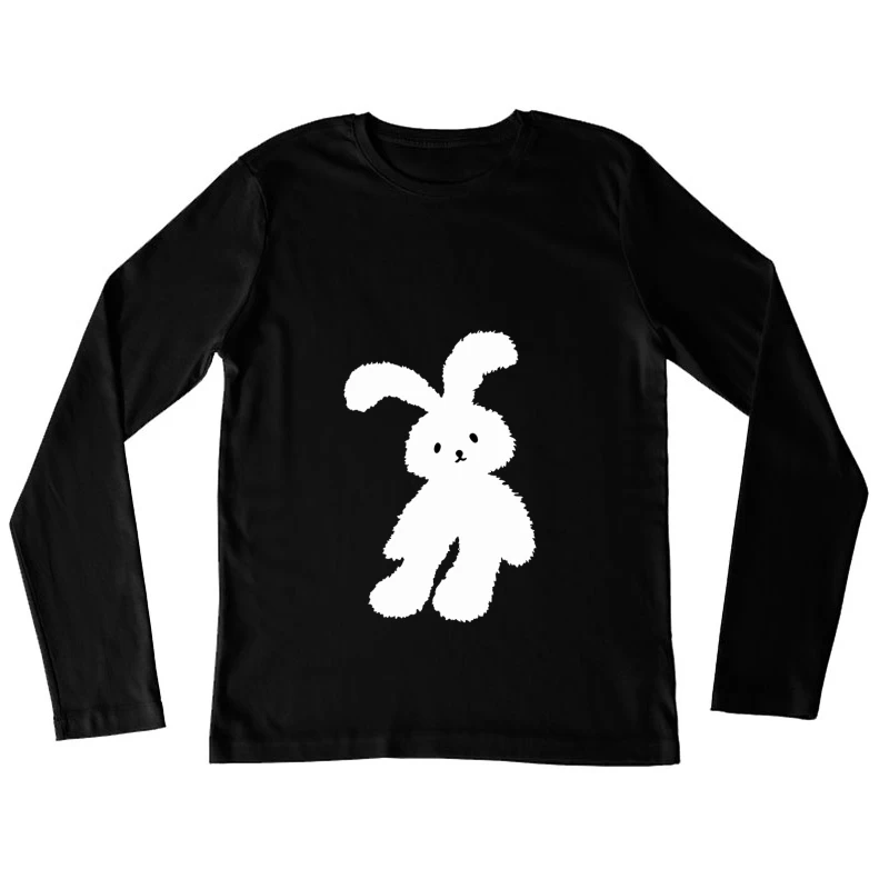 Süßes, flauschiges Häschen Damen Langarm T-Shirt