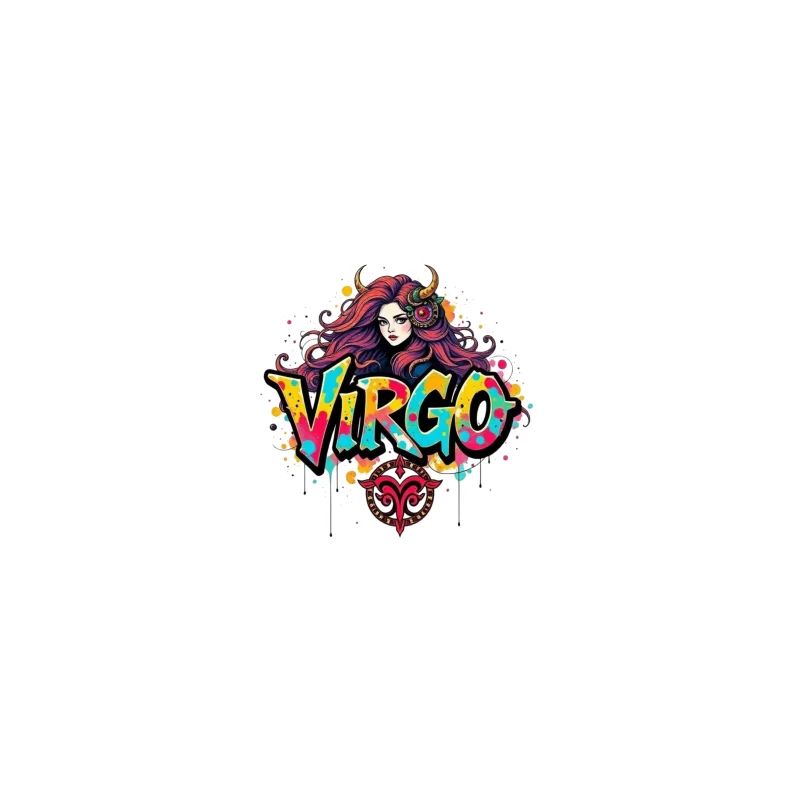 Colorful Virgo Zodiac Art Coffee Mug