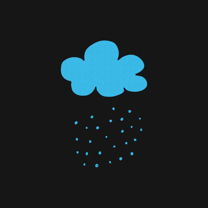 Nuage de pluie bleu Homme Manches Longues T-Shirt