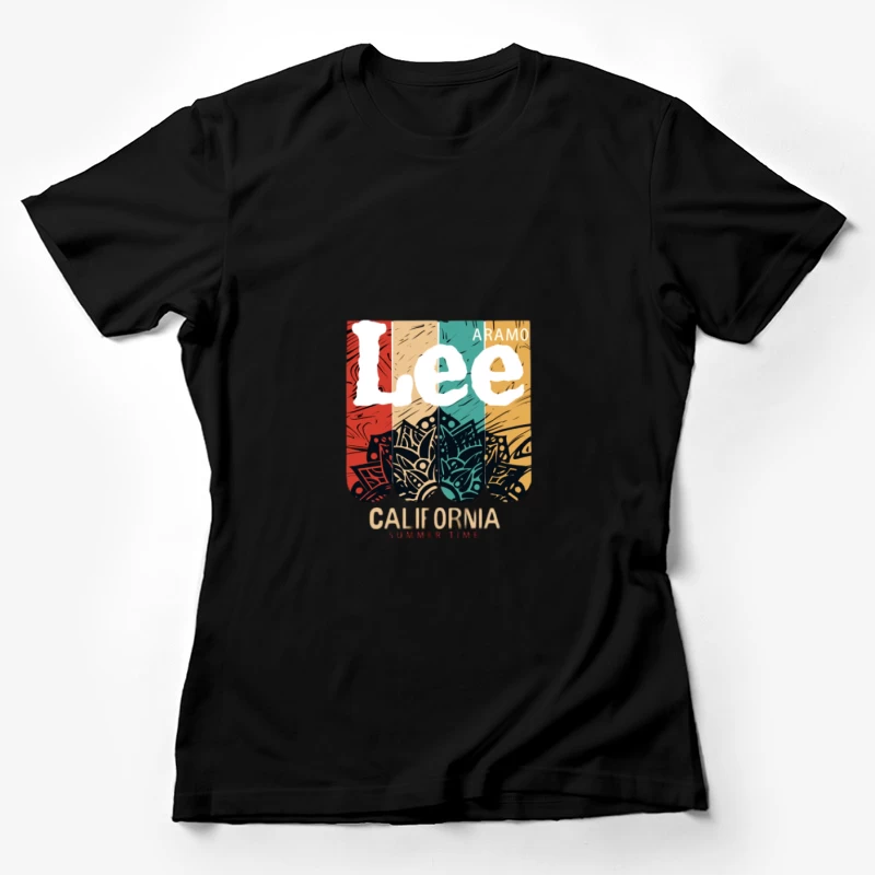 Motif d'été Californien Femme T-Shirt