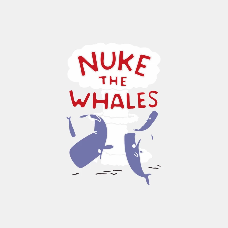 Nuke The Whales Funny Male Tank Top