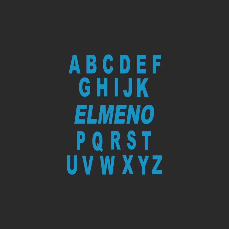 Alphabet ABC Elemno Baseball Cap