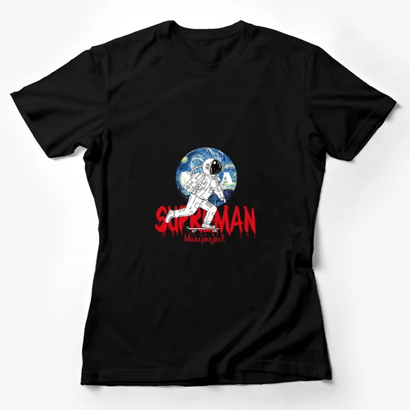 Superman Mars Projekt Astronaut Damen T-Shirt