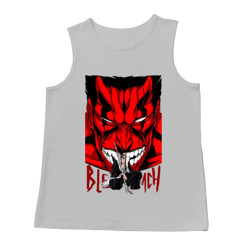 Bleach Poster mit Charakter und Dämonenmaske Herren Tanktops