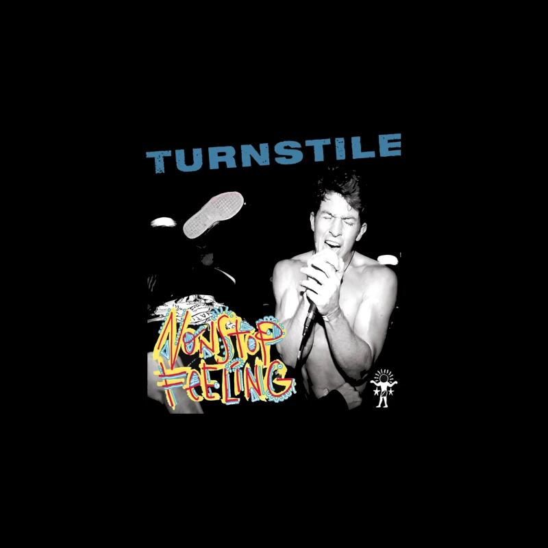 Turnstile: Nonstop Feeling Album Cover with Graffiti Art Tapestry