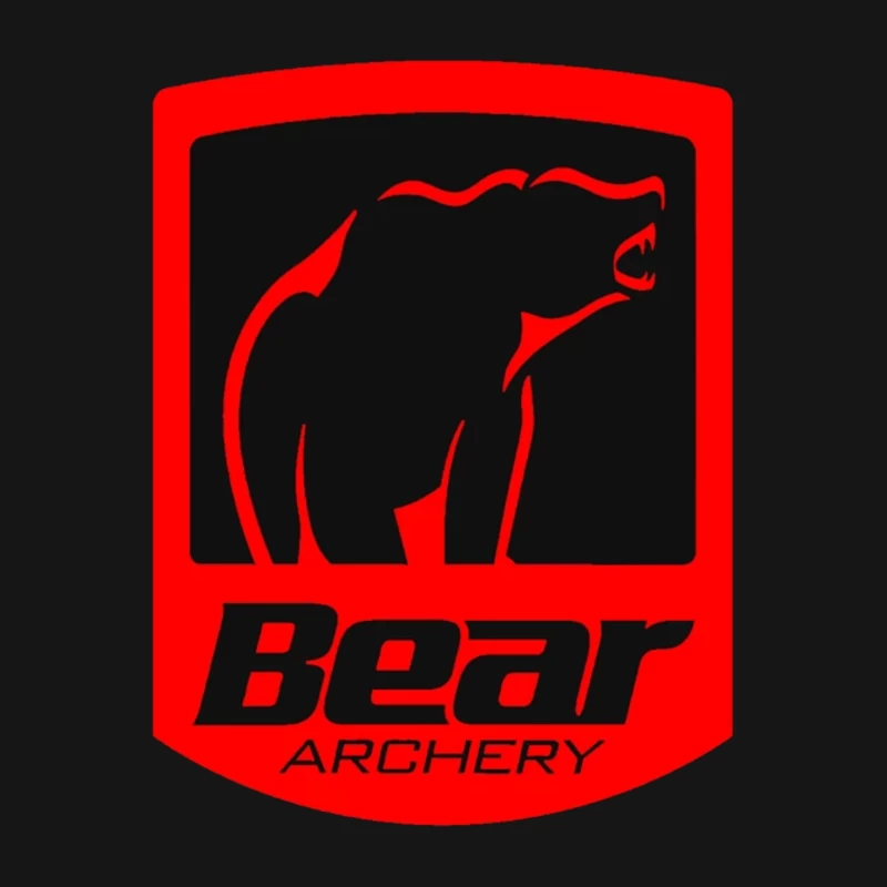 Bear Archery Company Red Logo Design Female T-Shirt