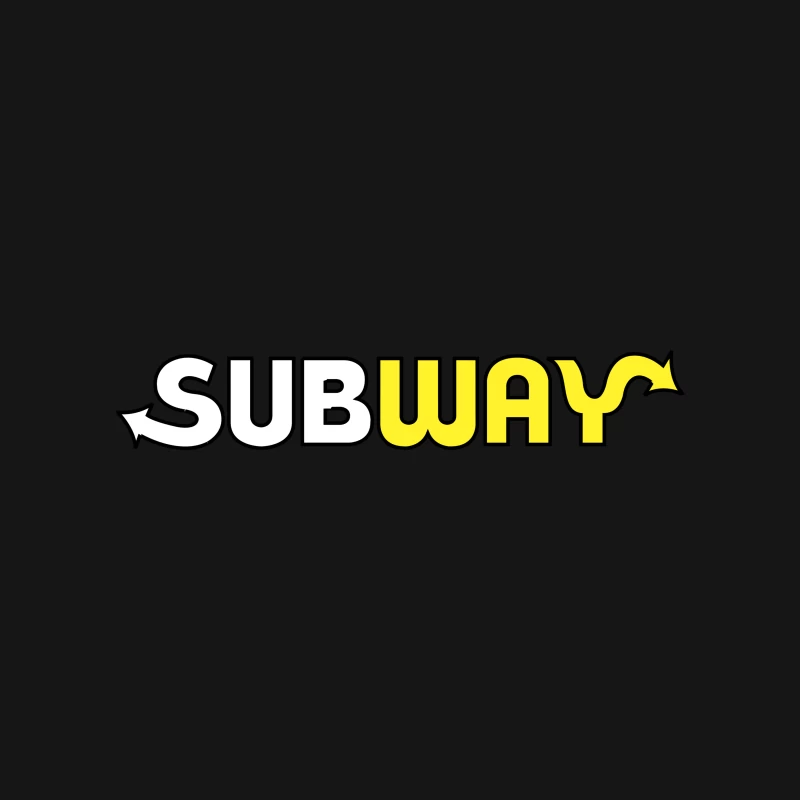 Subway Restaurant Chain Logo Design Desk Mat