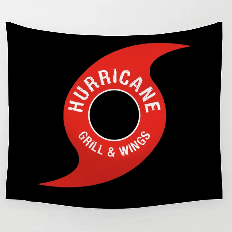 Hurricane Grill & Wings Restaurant Logo Design Tapestry