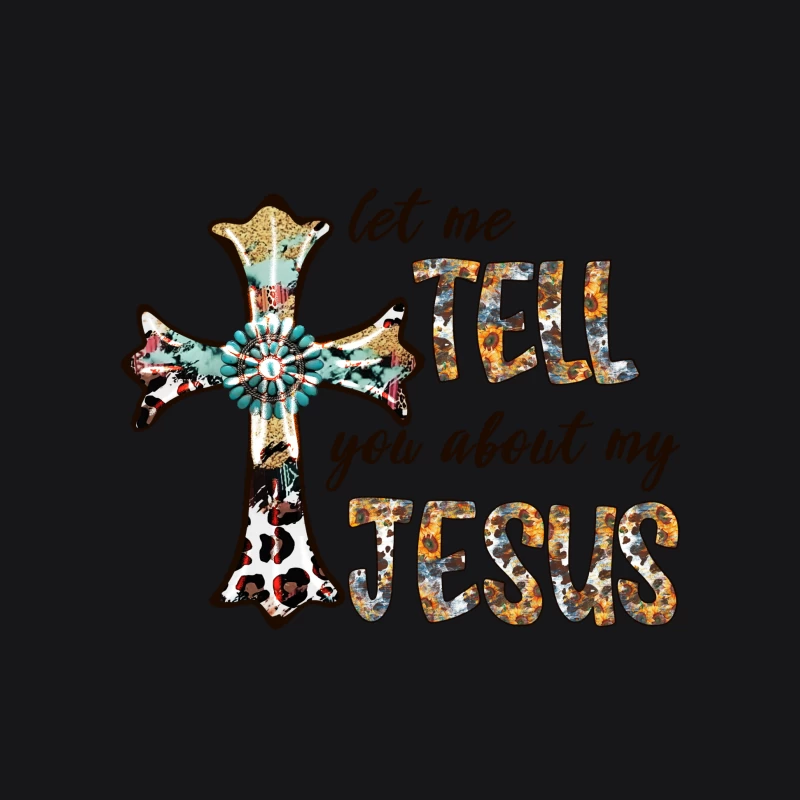 Künstlerisches Kreuzdesign mit Jesus-Botschaft Herren Pullover Hoodie