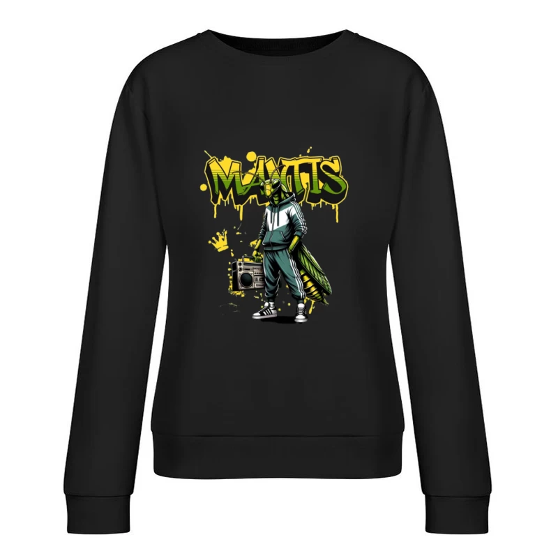 Mante Graffiti avec Boombox Femme Sweat-shirt à enfiler