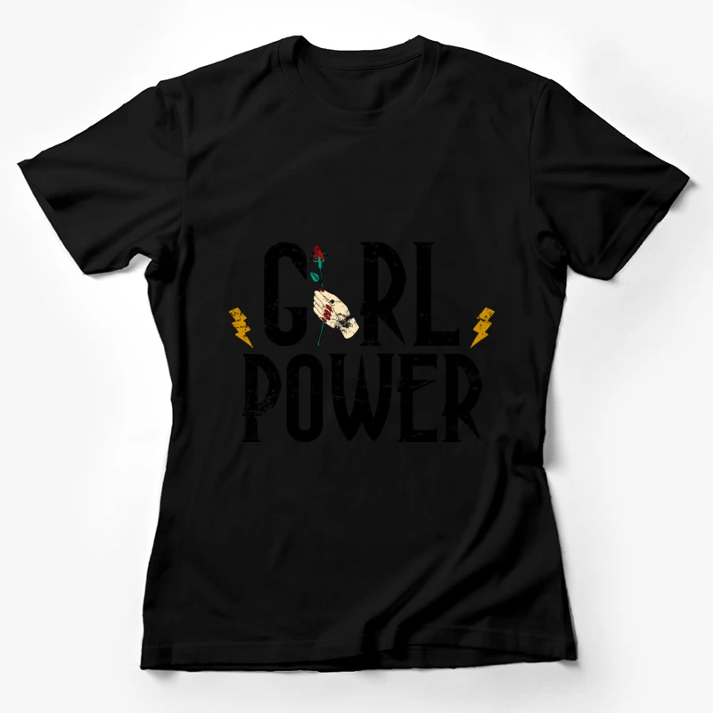 Main et Éclair de la Rose Femme T-Shirt