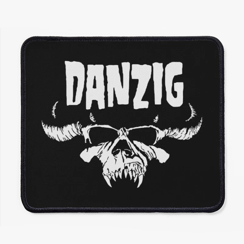 Danzig Band Gothic Skull Logo Design Mouse Pad