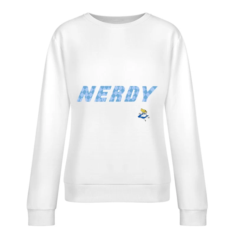Nerdy Design mit Spielfigur Damen Pullover Sweatshirt