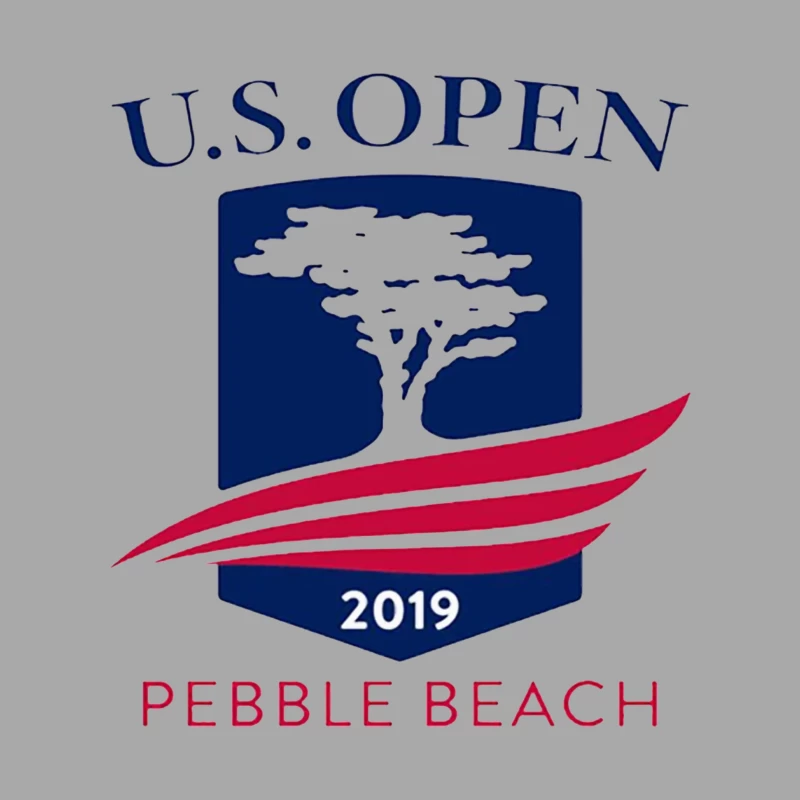 2019 US Open Golf Championship at Pebble Beach Logo Male Pullover Hoodie