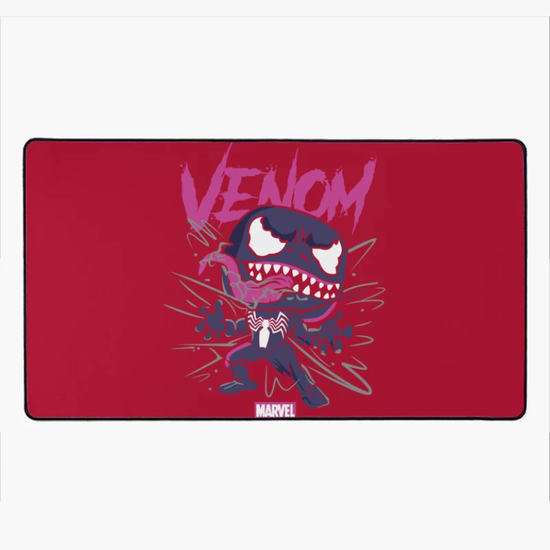 Cartoon Venom Character Illustration Desk Mat
