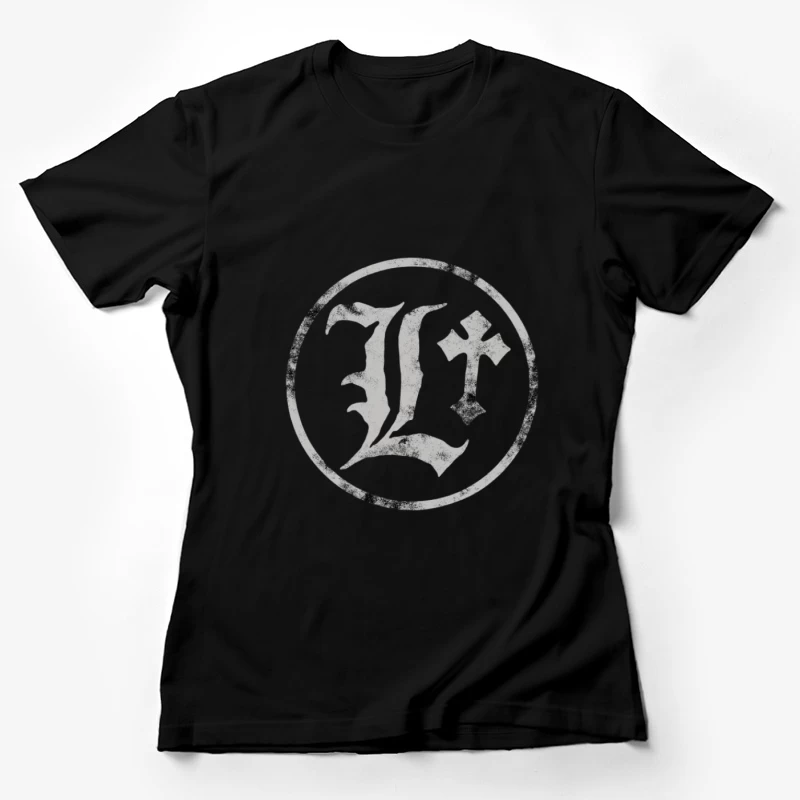 Design graphique de L avec croix Femme T-Shirt