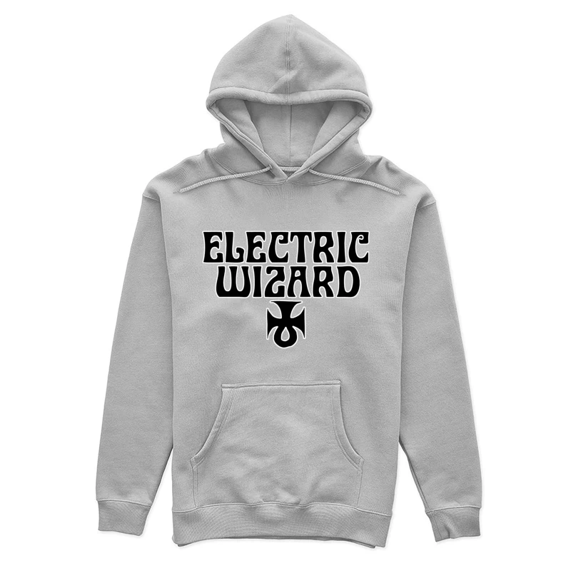 Electric Wizard Doom Metal Band Logo with Iron Cross Female Pullover Hoodie