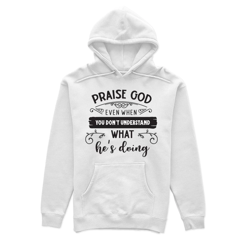 Louange à Dieu en tout temps Femme Sweat à capuche