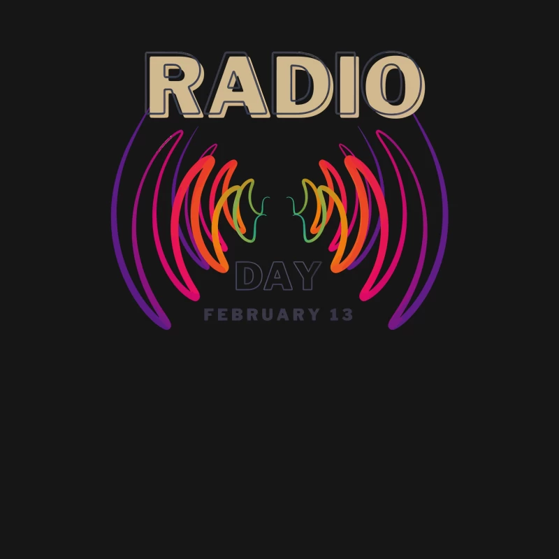 Radio Day – Vibrant Soundwave Celebration Male Long Sleeve T-Shirt