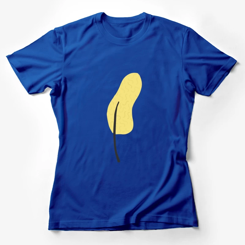 Feuille abstraite sur fond texturé Femme T-Shirt